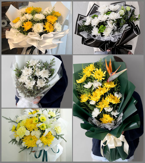 上海嘉定区嘉定工业区娄塘村白事花束代送